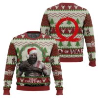 Hooktab God Of Christmas God Of War Ugly Christmas Sweater