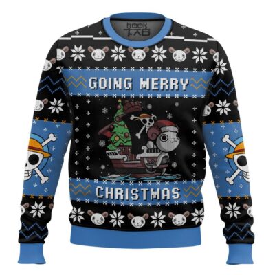 Going Merry X-mas One Piece Ugly Christmas Sweater