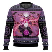 Hooktab Gojo Satoru Domain Expansion Jujutsu Kaisen Ugly Christmas Sweater