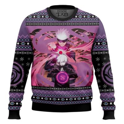 Gojo Satoru Domain Expansion Jujutsu Kaisen Ugly Christmas Sweater