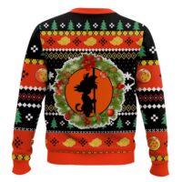 Hooktab Goku Christmas Wreath Dragon Ball Ugly Christmas Sweater