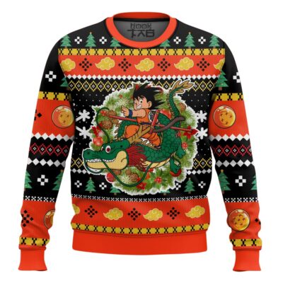 Goku Christmas Wreath Dragon Ball Ugly Christmas Sweater