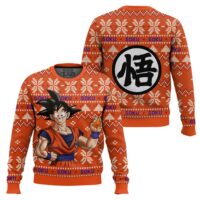 Hooktab Goku Dragon Ball Z Ugly Christmas Sweater