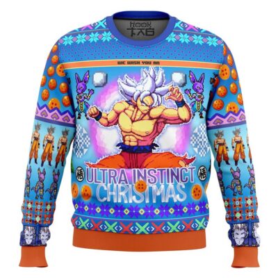 Goku Ultra Instinct Christmas Dragon Ball Z Ugly Christmas Sweater