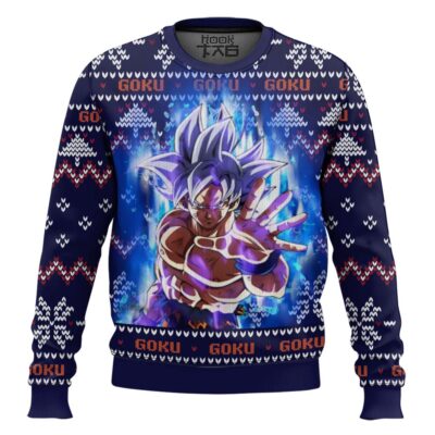 Goku Ultra Instinct Dragon Ball Z Ugly Christmas Sweater