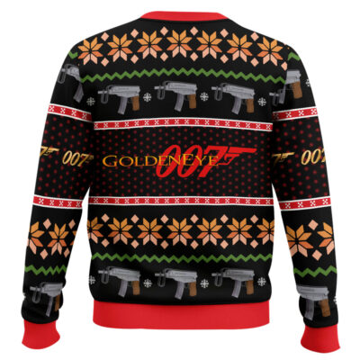 Hooktab Golden Eye 007 Mission Impossible Ugly Christmas Sweater