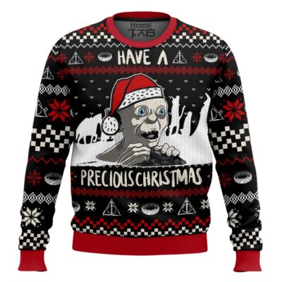 Gollum Have A Precious Christmas The Lord Of The Ring Ugly Christmas Sweater