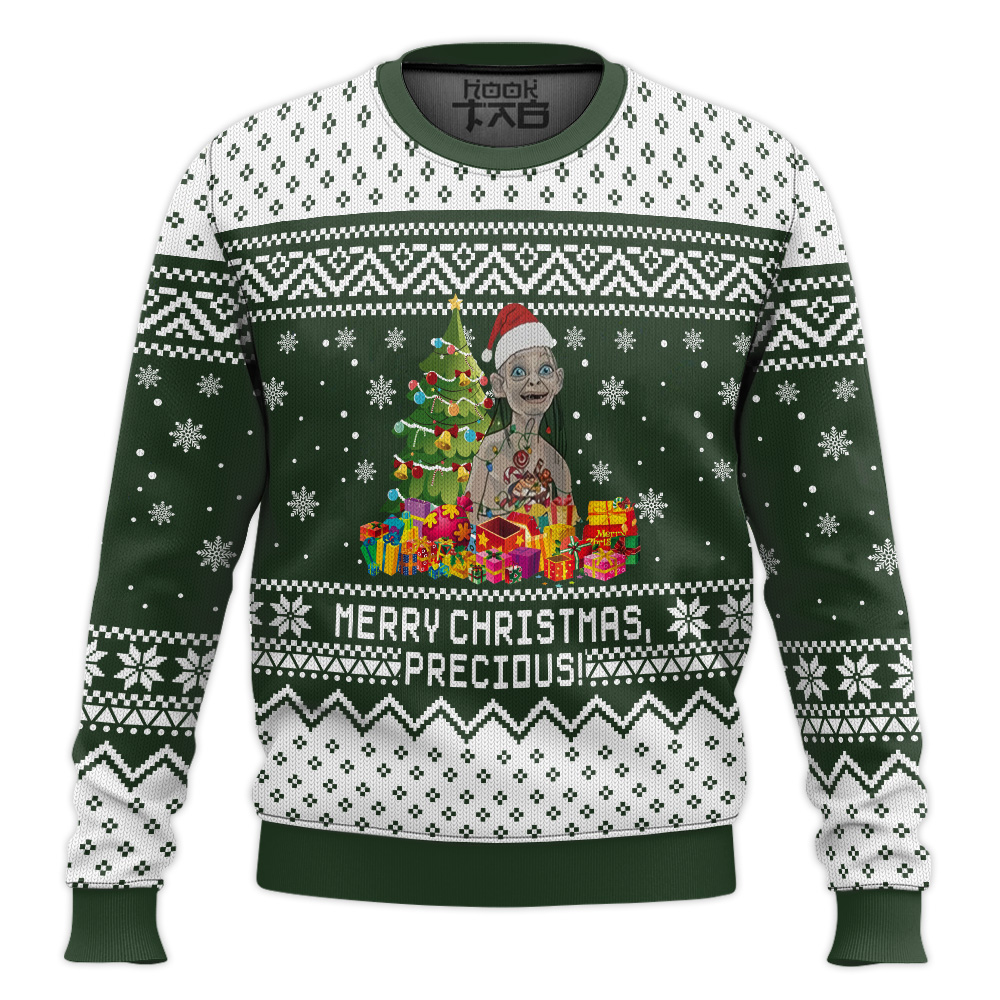 Hooktab Gollum Merry Xmas The Lord Of The Rings Ugly Christmas Sweater Hooktab Gollum Merry Xmas The Lord Of The Rings Ugly Christmas Sweater