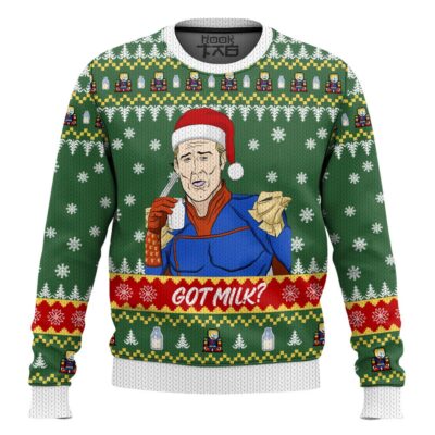 Got Milk? The Boys Homelander Meme Ugly Christmas Sweater
