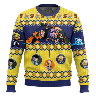 Goten And Trunks Fusion Dance Dragon Ball Ugly Christmas Sweater