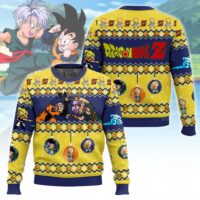 Hooktab Goten And Trunks Fusion Dance Dragon Ball Ugly Christmas Sweater