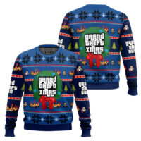 Hooktab Grand Theft Xmas GTA Ugly Christmas Sweater