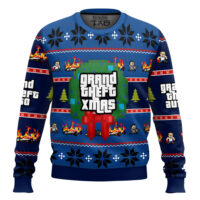 Hooktab Grand Theft Xmas GTA Ugly Christmas Sweater