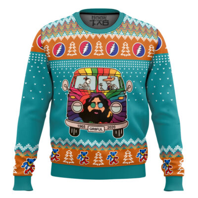 Grateful Dead Bus Ugly Christmas Sweater
