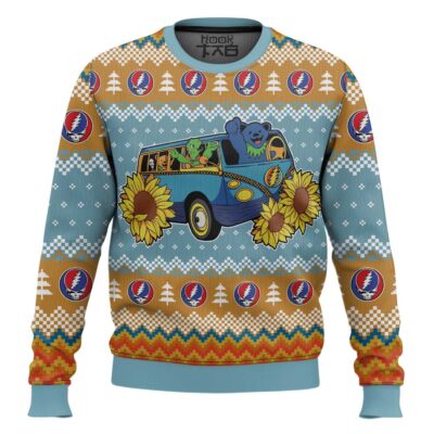 Grateful Dead Sunflower Ugly Christmas Sweater