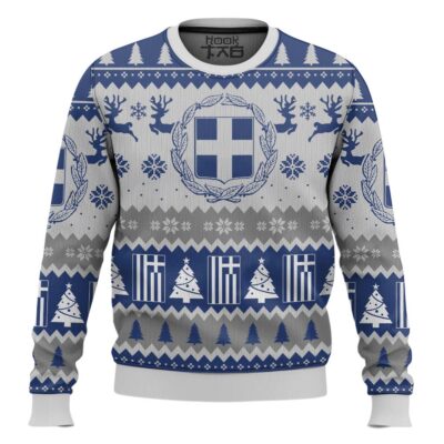 Greece Ugly Christmas Sweater