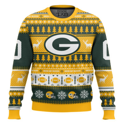 Green Bay Packers - Custom Name And Number Ugly Sweater