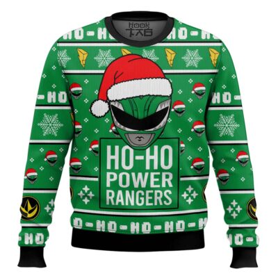 Green Ranger Ho-ho Power Rangers Ugly Christmas Sweater