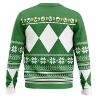 Hooktab Green Ranger Mighty Morphin Power Ranger Ugly Christmas Sweater