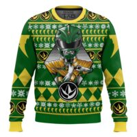 Hooktab Green Ranger Mighty Morphin Ugly Christmas Sweater