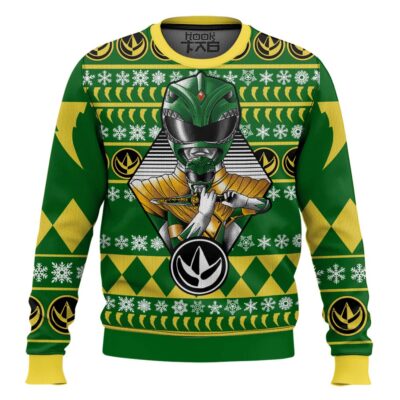 Green Ranger Mighty Morphin Ugly Christmas Sweater