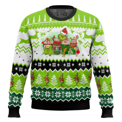 Grinch Coffee Ugly Christmas Sweater