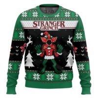 Hooktab Grinch Demogorgon Stranger Things Ugly Christmas Sweater