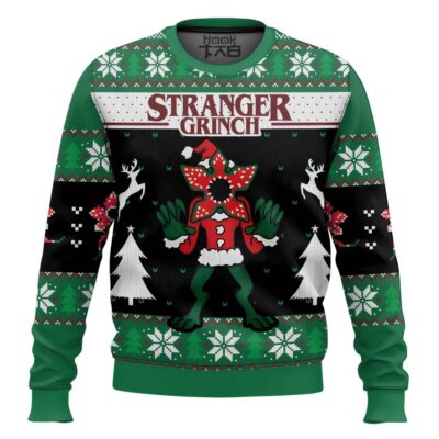 Grinch Demogorgon Stranger Things Ugly Christmas Sweater