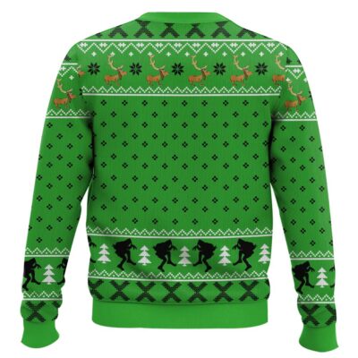 Hooktab Grinch DNA Test Ugly Christmas Sweater