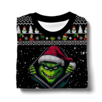 Hooktab Grinch Ew People Ugly Christmas Sweater