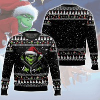 Hooktab Grinch Ew People Ugly Christmas Sweater