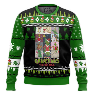 Grinch Grinchmas The Eras Tour Ugly Christmas Sweater