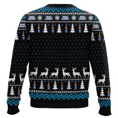 Hooktab Grinch I Will Drink Bud Light Everywhere Ugly Christmas Sweater