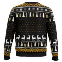 Hooktab Grinch I Will Drink Lambs Rum Everywhere Ugly Christmas Sweater