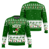 Hooktab Grinch Nike Ugly Christmas Sweater