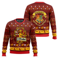 Hooktab Gryffindor Ugly Christmas Sweater