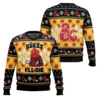 Hooktab Guess I’ll Die Dungeons & Dragons Ugly Christmas Sweater