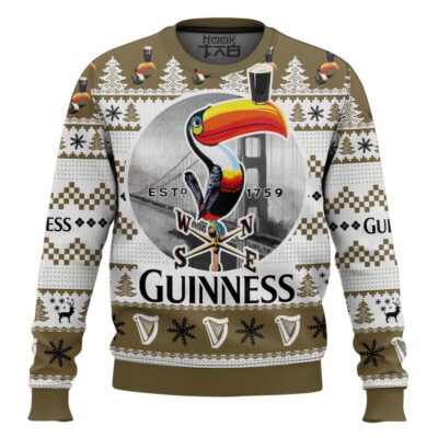 Guinness Beer 1759 Toucan Ugly Christmas Sweater