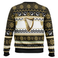 Hooktab Guinness Beer Brian Boru Harp Ugly Christmas Sweater