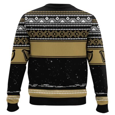 Hooktab Guinness Beer Bulldog Ugly Christmas Sweater
