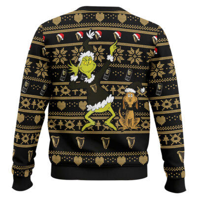 Hooktab Guinness Beer Grinch Ugly Christmas Sweater