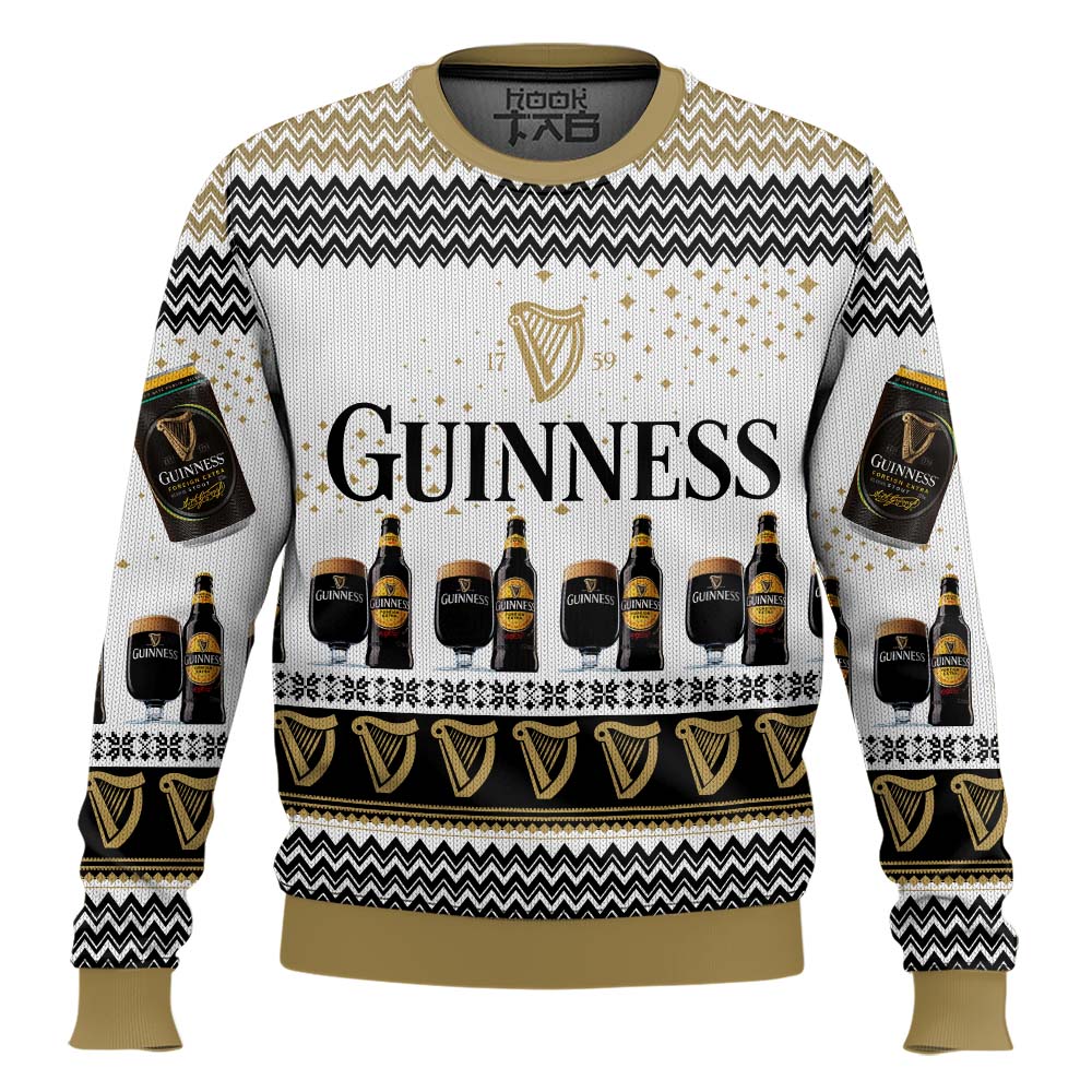 Hooktab Guinness Brews Ugly Christmas Sweater Hooktab Guinness Brews Ugly Christmas Sweater