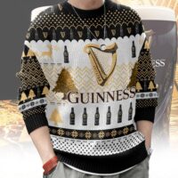 Hooktab Guinness Irish Stout Beer Ugly Christmas Sweater