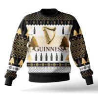 Hooktab Guinness Irish Stout Beer Ugly Christmas Sweater