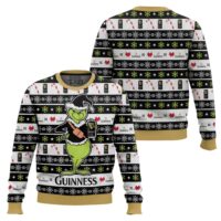 Hooktab Guinness Magic Black Grinch Ugly Christmas Sweater