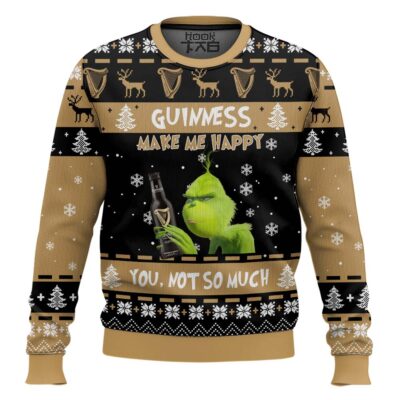 Guinness Make Me Happy Ugly Christmas Sweater
