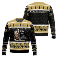 Hooktab Guinness Merry Kissmyass Ugly Christmas Sweater