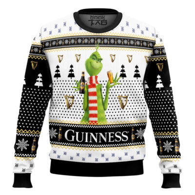Guinness The Grinch Ugly Christmas Sweater