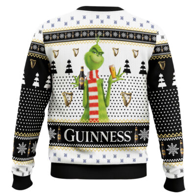 Hooktab Guinness The Grinch Ugly Christmas Sweater