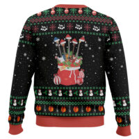Hooktab Guitars Santa Ugly Christmas Sweater